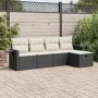 Set de muebles de jardín 5 pzas y cojines ratán sintético negro von , Gartensets - Ref: Foro24-3325462, Preis: 303,95 €, Raba...