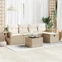 Juego de sofás jardín con cojines 6 pzas ratán sintético beige by , Garden sets - Ref: Foro24-3325474, Price: 454,90 €, Disco...