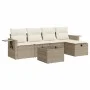 Juego de sofás jardín con cojines 6 pzas ratán sintético beige by , Garden sets - Ref: Foro24-3325474, Price: 454,90 €, Disco...