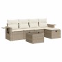 Juego de sofás jardín con cojines 6 pzas ratán sintético beige von , Gartensets - Ref: Foro24-3325474, Preis: 449,84 €, Rabat...