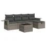 Set de muebles de jardín 6 pzas y cojines ratán sintético gris de , Conjuntos de jardín - Ref: Foro24-3325476, Precio: 368,46...
