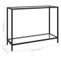 Transparenter Konsolentisch aus gehärtetem Glas, 100 x 35 x 75 cm von vidaXL, Seitentische - Ref: Foro24-322835, Preis: 72,81...
