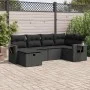 Set de sofás de jardín 6 piezas y cojines ratán sintético negro de , Conjuntos de jardín - Ref: Foro24-3325481, Precio: 441,9...