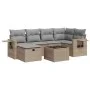Set sofás de jardín 7 piezas y cojines ratán sintético beige von , Gartensets - Ref: Foro24-3325495, Preis: 464,14 €, Rabatt: %