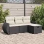 Juego de sofás jardín 4 pzas con cojines ratán sintético negro von , Gartensets - Ref: Foro24-3325552, Preis: 269,16 €, Rabat...