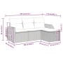Juego de sofás jardín 4 pzas con cojines ratán sintético negro by , Garden sets - Ref: Foro24-3325552, Price: 269,36 €, Disco...
