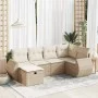 Juego de sofás jardín con cojines 6 pzas ratán sintético beige by , Garden sets - Ref: Foro24-3325584, Price: 485,59 €, Disco...