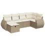 Juego de sofás jardín con cojines 6 pzas ratán sintético beige by , Garden sets - Ref: Foro24-3325584, Price: 485,59 €, Disco...