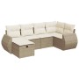 Juego de sofás jardín con cojines 6 pzas ratán sintético beige von , Gartensets - Ref: Foro24-3325584, Preis: 488,74 €, Rabat...