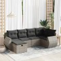 Set de muebles de jardín 6 pzas y cojines ratán sintético gris von , Gartensets - Ref: Foro24-3325586, Preis: 425,10 €, Rabat...