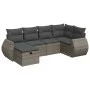 Set de muebles de jardín 6 pzas y cojines ratán sintético gris by , Garden sets - Ref: Foro24-3325586, Price: 400,72 €, Disco...