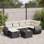 Set de sofás de jardín 7 pzas con cojines ratán sintético negro by , Garden sets - Ref: Foro24-3325592, Price: 449,35 €, Disc...