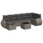 Set de sofás de jardín y cojines 8 piezas ratán sintético gris by , Garden sets - Ref: Foro24-3325616, Price: 502,33 €, Disco...