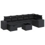 Set de sofás de jardín y cojines 8 piezas ratán sintético negro von , Gartensets - Ref: Foro24-3325711, Preis: 512,33 €, Raba...