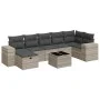 Set de sofás de jardín 8 pzas y cojines ratán sintético gris by , Garden sets - Ref: Foro24-3325718, Price: 567,55 €, Discoun...