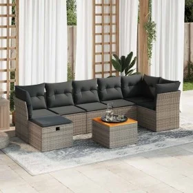 Set de sofás de jardín y cojines 8 piezas ratán sintético gris by , Garden sets - Ref: Foro24-3325770, Price: 463,76 €, Disco...