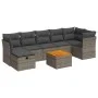 Set de sofás de jardín y cojines 8 piezas ratán sintético gris by , Garden sets - Ref: Foro24-3325770, Price: 463,76 €, Disco...