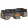 Set de sofás de jardín y cojines 8 piezas ratán sintético gris by , Garden sets - Ref: Foro24-3325798, Price: 479,06 €, Disco...