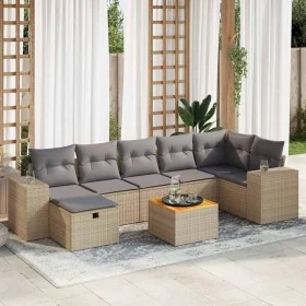 Set de sofás de jardín y cojines 8 piezas ratán sintético beige von , Gartensets - Ref: Foro24-3325881, Preis: 526,30 €, Raba...