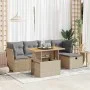 Set sofás jardín y cojines 6 pzas ratán sintético acacia beige von , Gartensets - Ref: Foro24-3327969, Preis: 399,24 €, Rabat...