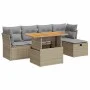 Set sofás jardín y cojines 6 pzas ratán sintético acacia beige von , Gartensets - Ref: Foro24-3327969, Preis: 399,24 €, Rabat...