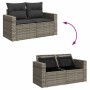 Set sofás jardín y cojines 8 pzas ratán sintético acacia gris by , Garden sets - Ref: Foro24-3328005, Price: 505,05 €, Discou...