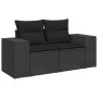 Set sofás jardín y cojines 5 pzas ratán sintético acacia negro von , Gartensets - Ref: Foro24-3328091, Preis: 551,74 €, Rabat...