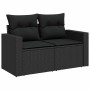 Set sofás jardín y cojines 5 pzas ratán sintético acacia negro von , Gartensets - Ref: Foro24-3328007, Preis: 553,10 €, Rabat...
