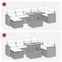 Set sofás jardín y cojines 5 pzas ratán sintético acacia negro by , Garden sets - Ref: Foro24-3328007, Price: 537,57 €, Disco...