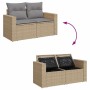 Set sofás jardín y cojines 9 pzas ratán sintético acacia beige von , Gartensets - Ref: Foro24-3328018, Preis: 640,07 €, Rabat...