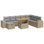 Set sofás jardín y cojines 9 pzas ratán sintético acacia beige by , Garden sets - Ref: Foro24-3328102, Price: 631,77 €, Disco...