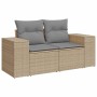 Set sofás jardín y cojines 9 pzas ratán sintético acacia beige by , Garden sets - Ref: Foro24-3328102, Price: 630,63 €, Disco...