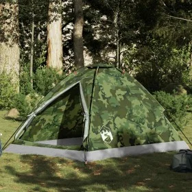 Tienda de campaña iglú para 2 personas impermeable camuflaje by , tents - Ref: Foro24-4009635, Price: 39,71 €, Discount: %
