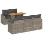 Set de muebles de jardín 6 pzas y cojines ratán sintético gris de , Conjuntos de jardín - Ref: Foro24-3326993, Precio: 452,03...