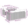 Set de muebles de jardín 6 pzas y cojines ratán sintético gris von , Gartensets - Ref: Foro24-3326993, Preis: 459,09 €, Rabat...