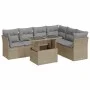 Set sofás de jardín 7 piezas y cojines ratán sintético beige by , Garden sets - Ref: Foro24-3326170, Price: 482,60 €, Discoun...