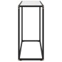 Mesa consola vidrio templado blanco 80x35x75 cm de vidaXL, Mesas auxiliares - Ref: Foro24-322809, Precio: 53,14 €, Descuento: %