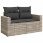 Set de sofás de jardín 7 pzas con cojines ratán PE gris claro by , Garden sets - Ref: Foro24-3326333, Price: 529,96 €, Discou...