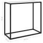 White tempered glass console table 80x35x75 cm by vidaXL, Side tables - Ref: Foro24-322809, Price: 52,72 €, Discount: %