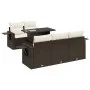 Set sofás de jardín 6 piezas y cojines ratán sintético marrón by , Garden sets - Ref: Foro24-3326414, Price: 496,92 €, Discou...