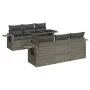 Set de sofás de jardín 7 pzas con cojines ratán sintético gris by , Garden sets - Ref: Foro24-3326421, Price: 519,63 €, Disco...