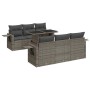 Set de sofás de jardín 7 pzas con cojines ratán sintético gris by , Garden sets - Ref: Foro24-3326421, Price: 538,52 €, Disco...