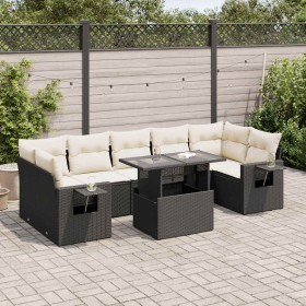 Set de sofás de jardín y cojines 8 piezas ratán sintético negro von , Gartensets - Ref: Foro24-3326437, Preis: 541,89 €, Raba...