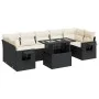 Set de sofás de jardín y cojines 8 piezas ratán sintético negro von , Gartensets - Ref: Foro24-3326437, Preis: 543,81 €, Raba...