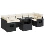 Set de sofás de jardín y cojines 8 piezas ratán sintético negro by , Garden sets - Ref: Foro24-3326437, Price: 541,89 €, Disc...