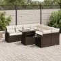 Set de sofás de jardín 9 pzas y cojines ratán sintético marrón by , Garden sets - Ref: Foro24-3326454, Price: 662,60 €, Disco...