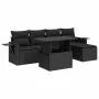 Set de sofás de jardín 6 piezas y cojines ratán sintético negro von , Gartensets - Ref: Foro24-3326456, Preis: 453,86 €, Raba...