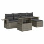 Set de muebles de jardín 6 pzas y cojines ratán sintético gris by , Garden sets - Ref: Foro24-3326461, Price: 416,40 €, Disco...