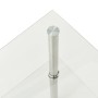 Computer side table with transparent glass, 38x38x50 cm. by vidaXL, Side tables - Ref: Foro24-322793, Price: 33,03 €, Discoun...