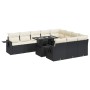 Set de sofás de jardín 11 pzas y cojines ratán sintético negro von , Gartensets - Ref: Foro24-3326547, Preis: 747,56 €, Rabat...
